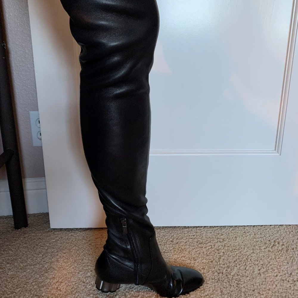 BRAND NEW Leather Over the Knee Ferragamo Boots